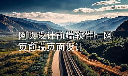 网页设计前端软件h-网页前端页面设计