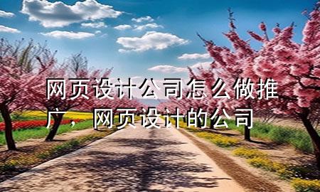 网页设计公司怎么做推广，网页设计的公司