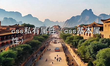 css私有属性（css基本属性）