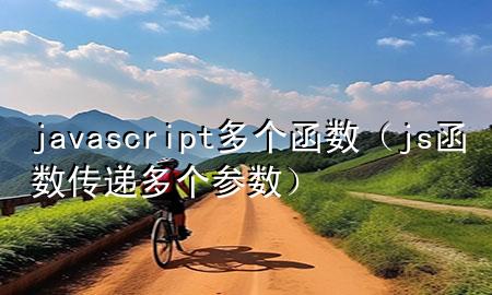 javascript多个函数（js函数传递多个参数）