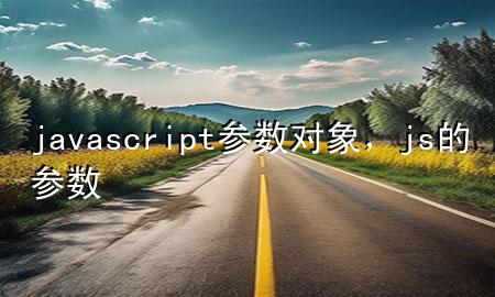 javascript参数对象，js的参数