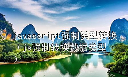 javascript强制类型转换（js强制转换数据类型）