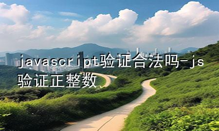 javascript验证合法吗-js验证正整数